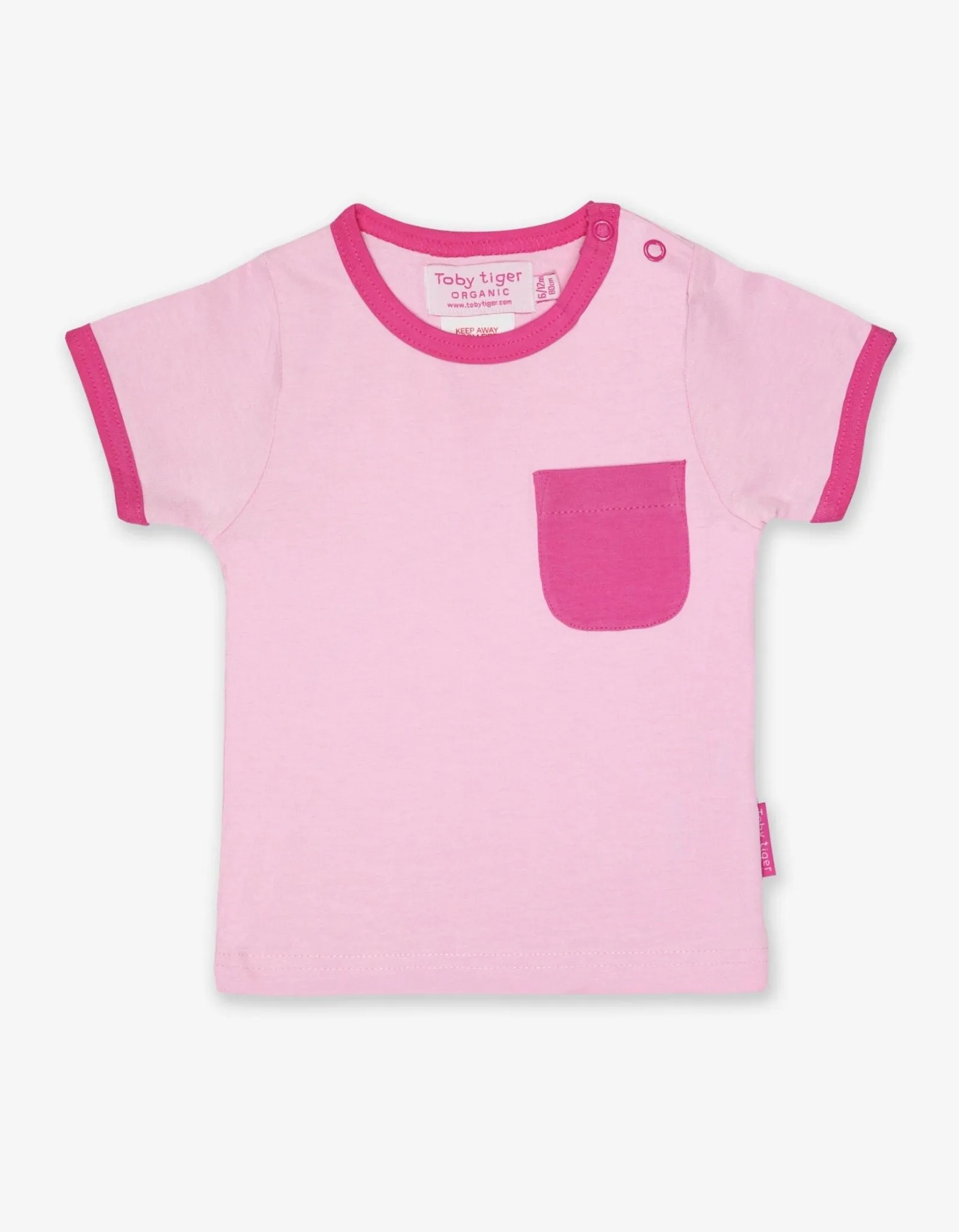 Organic Pink Multi Stripe 2-Pack T-Shirt