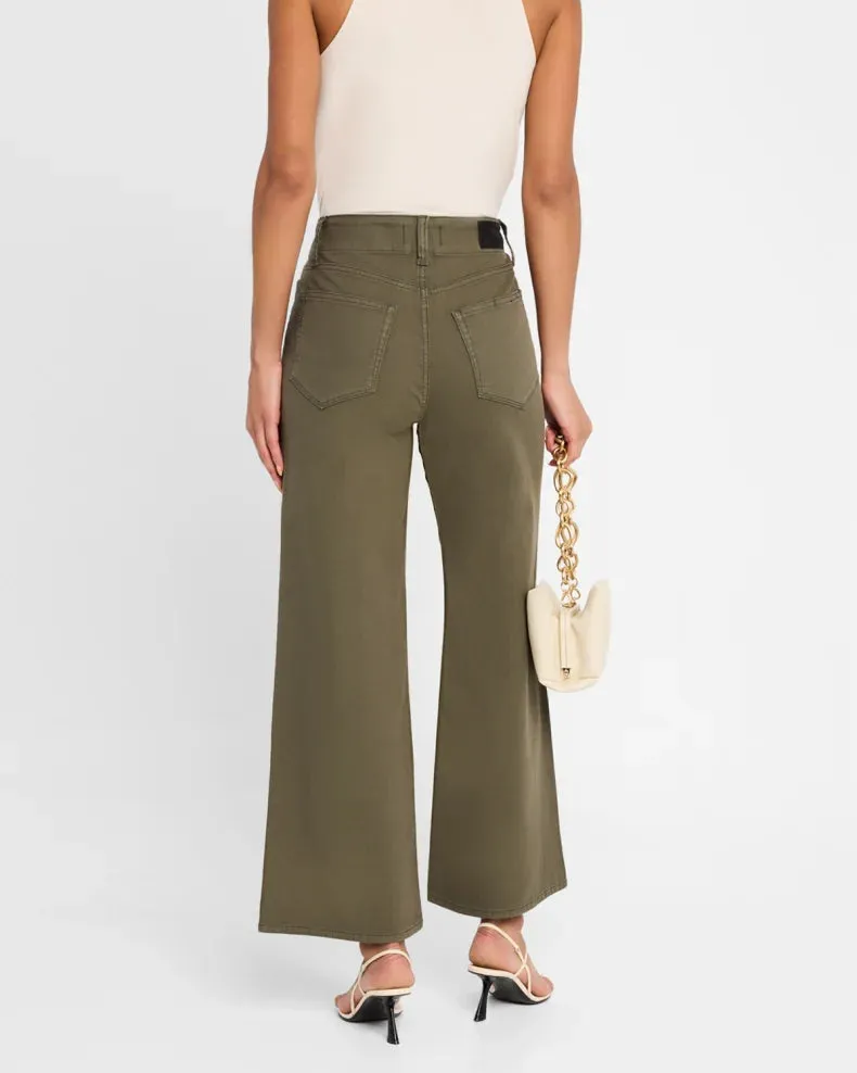 Paige Ari w/ Waistband Tie & Stitch Thru Utility Pockets: Vintage Forester Green