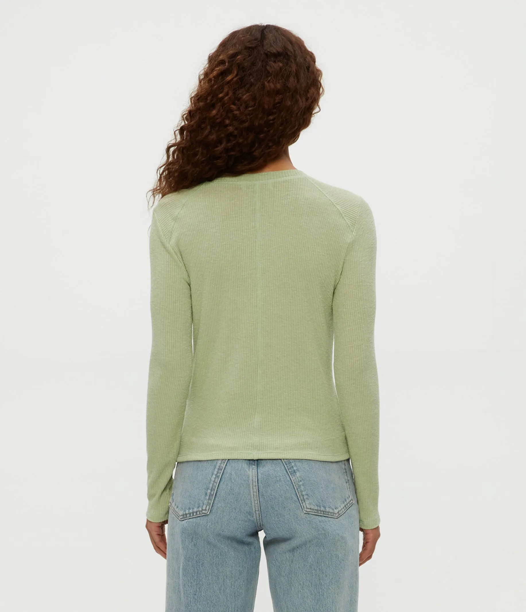 Paige Crewneck Ribbed Top