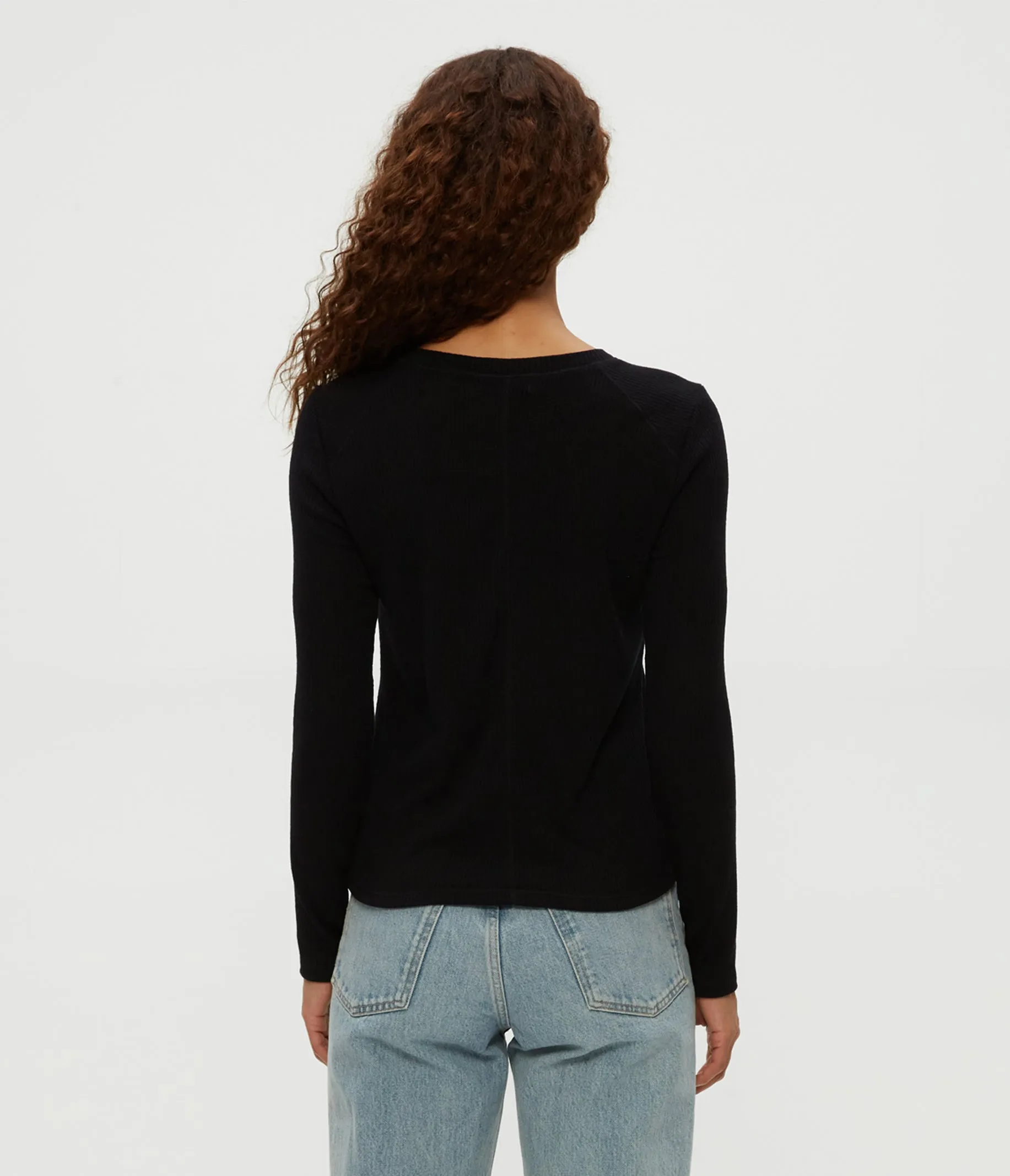 Paige Crewneck Ribbed Top