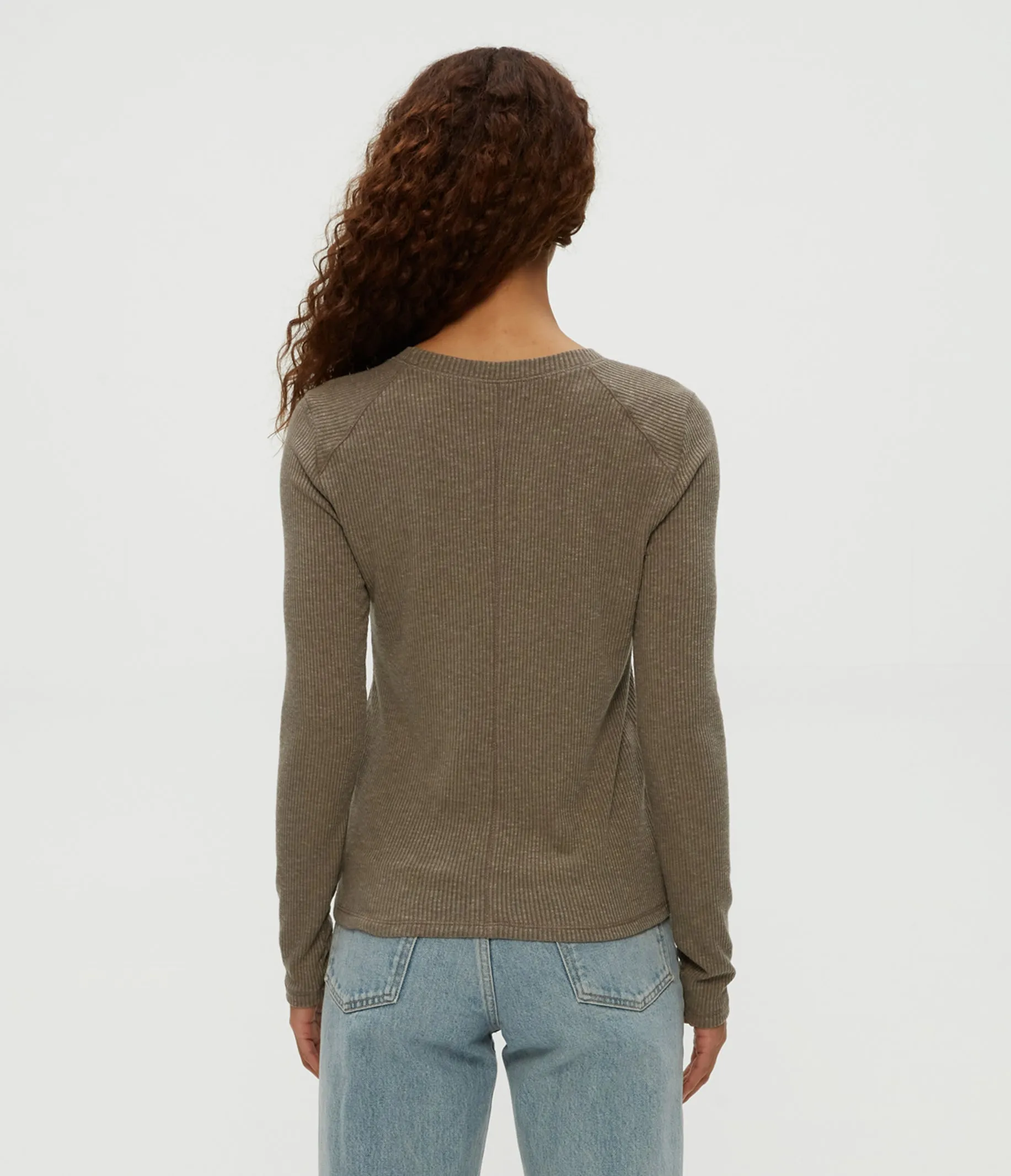 Paige Crewneck Ribbed Top