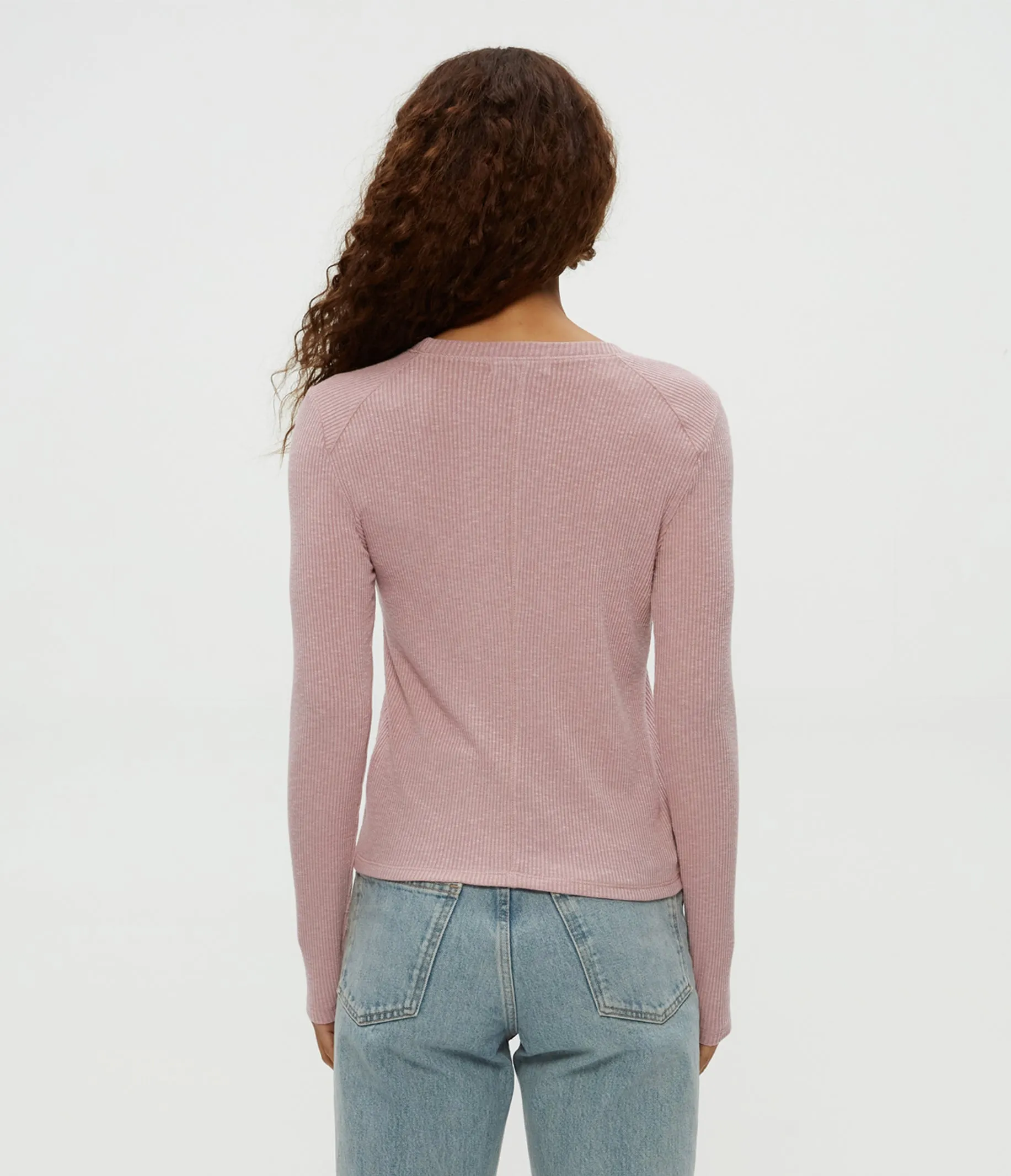 Paige Crewneck Ribbed Top