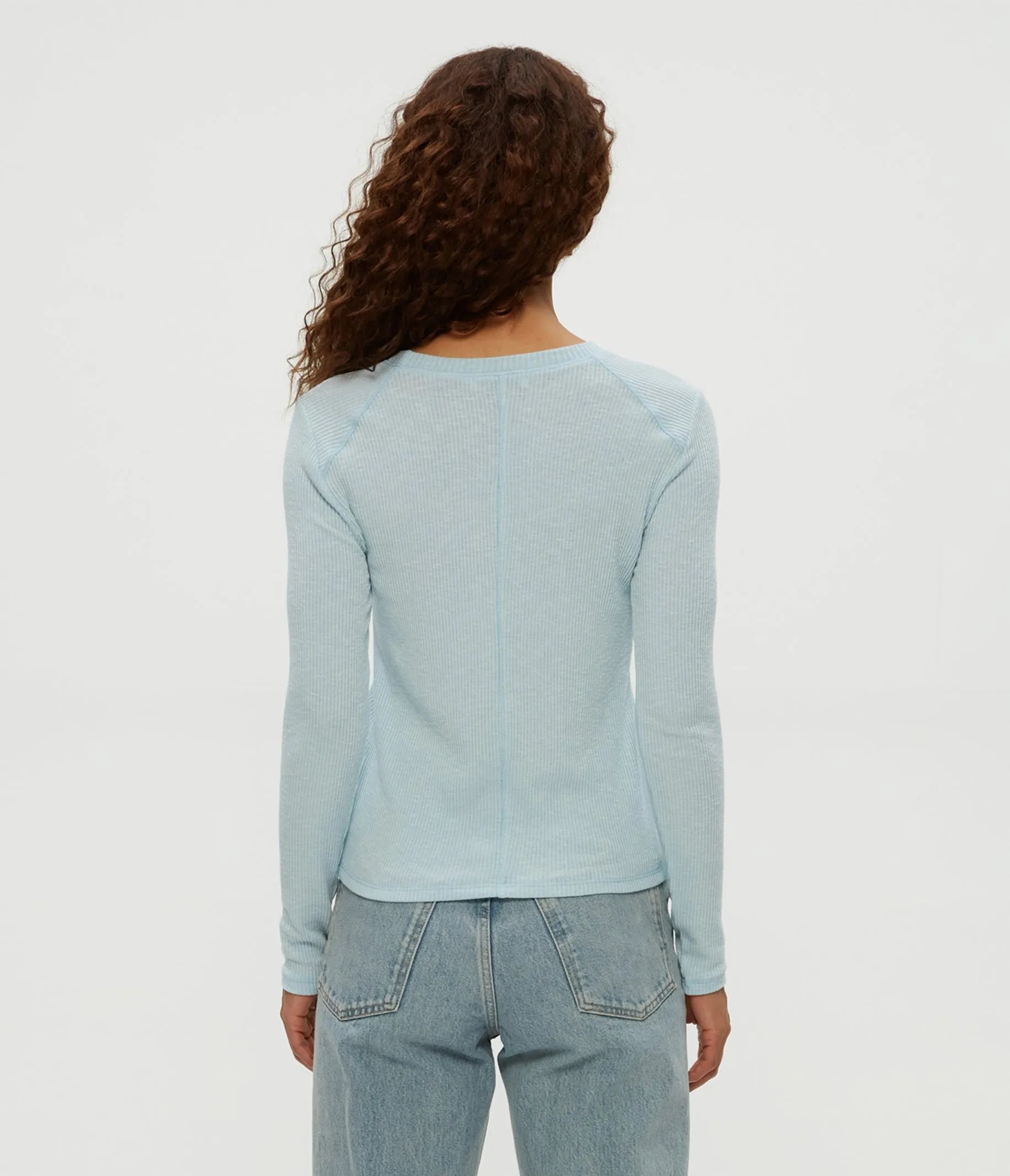 Paige Crewneck Ribbed Top