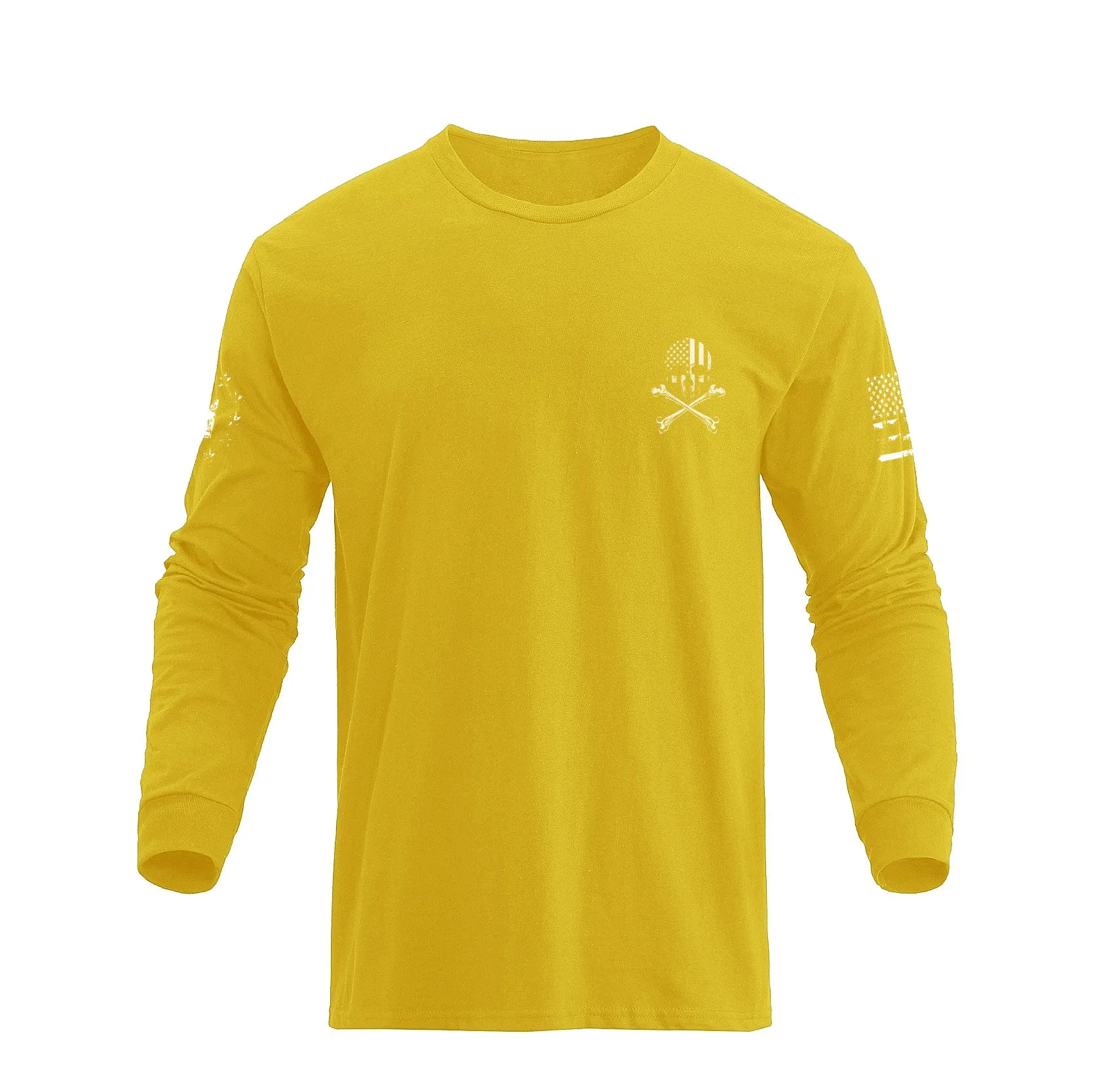 PATRIOT SKULL GRAPHIC LONG SLEEVE T-SHIRT