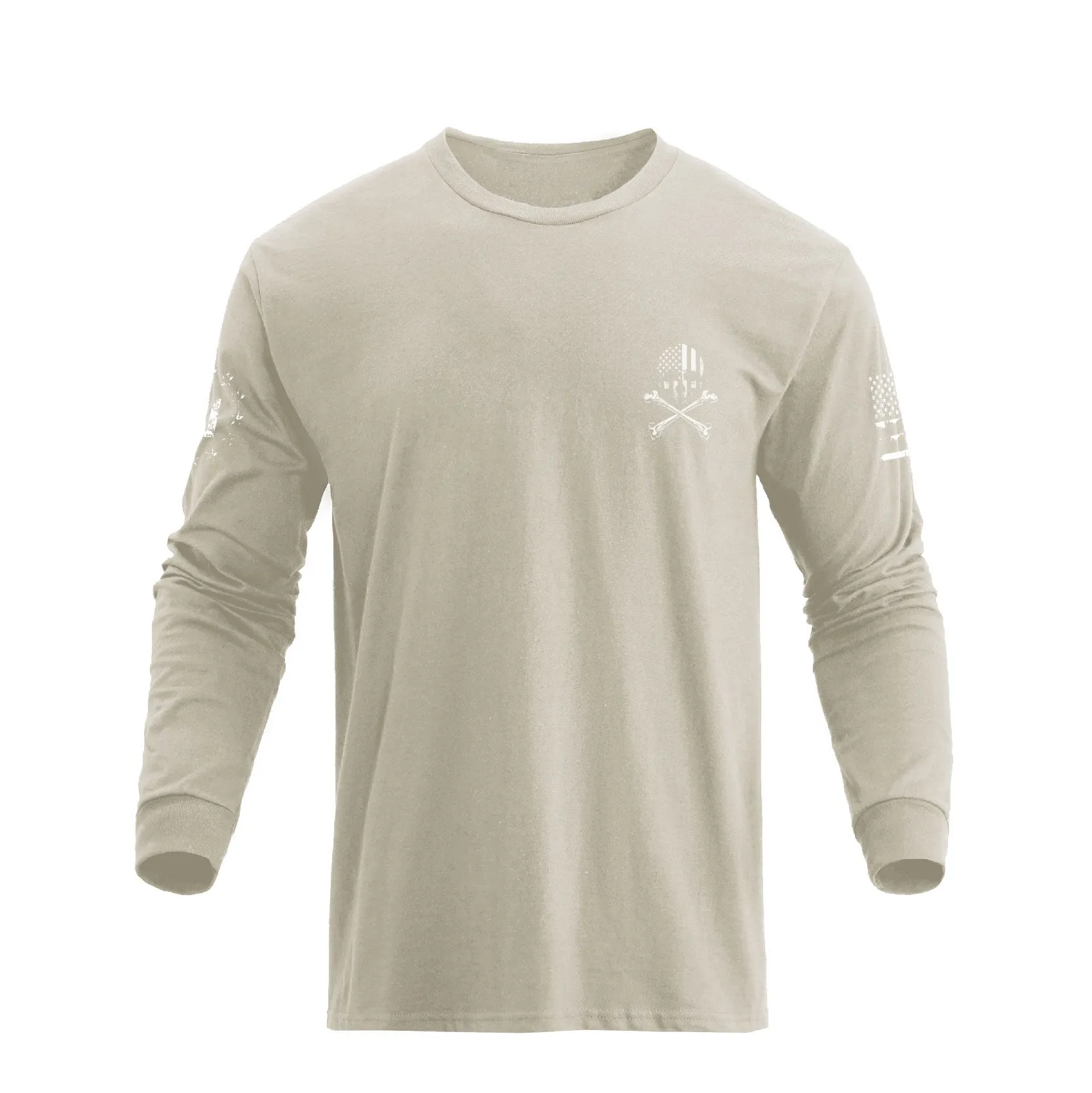 PATRIOT SKULL GRAPHIC LONG SLEEVE T-SHIRT