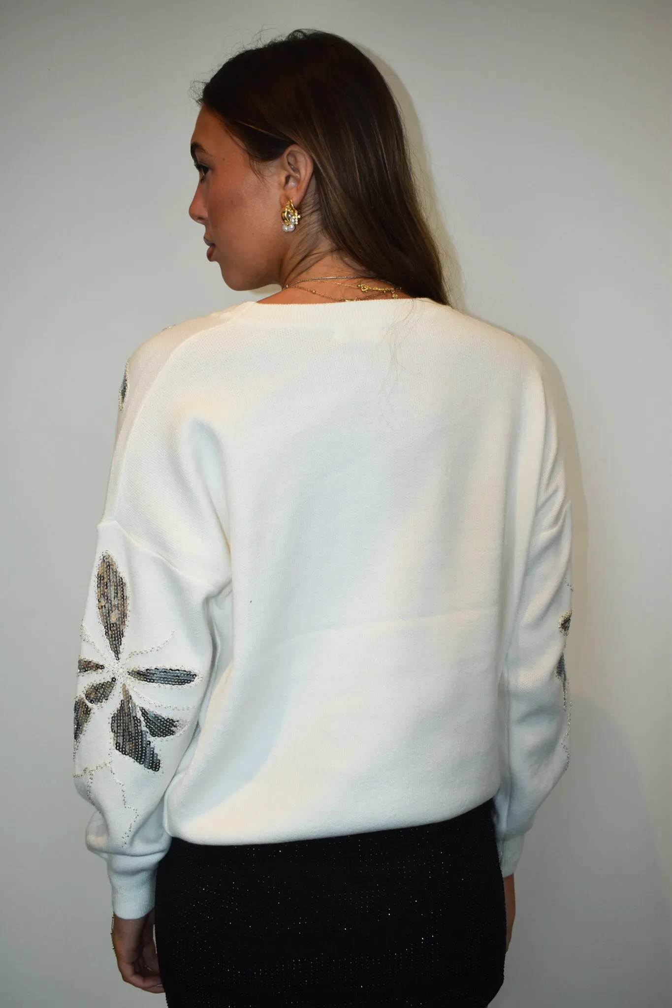 Peek A Boo Sequin Sweater