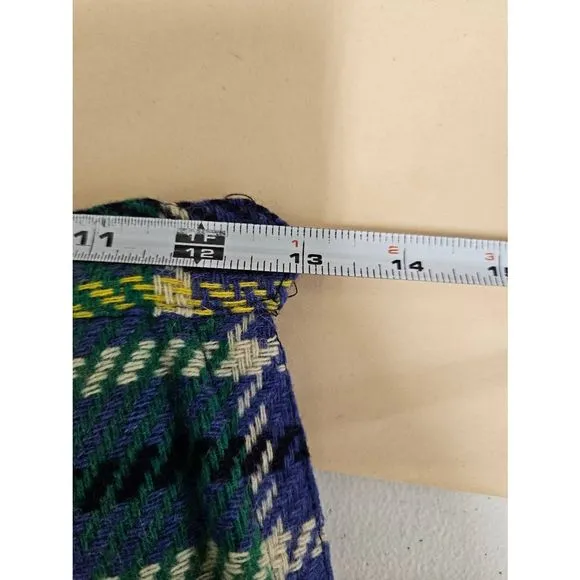 Peerless Sportswear Vintage Wool Plaid Pleated Skirt XS