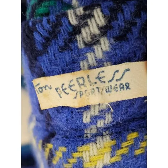 Peerless Sportswear Vintage Wool Plaid Pleated Skirt XS