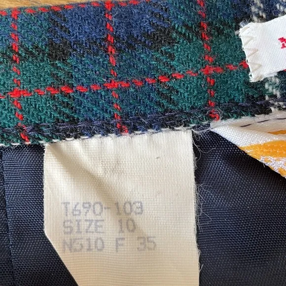 Pendleton Vintage Authentic Murray Dress Tartan Virgin Wool Skirt