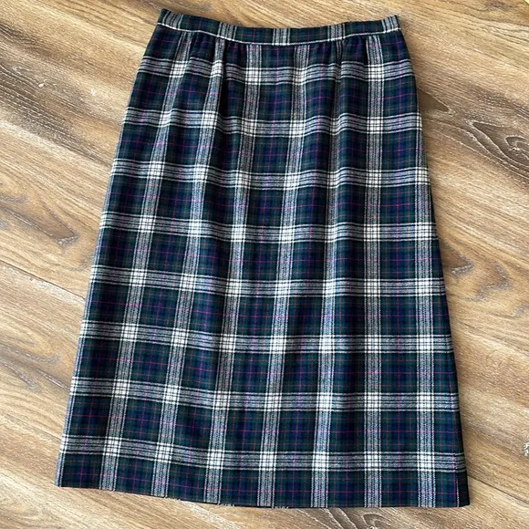 Pendleton Vintage Authentic Murray Dress Tartan Virgin Wool Skirt