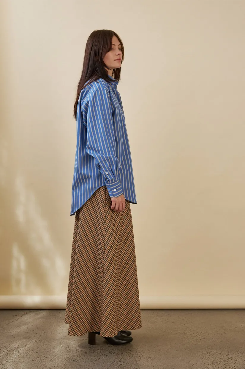 Penny Sage Lydia Skirt - Autumn Check