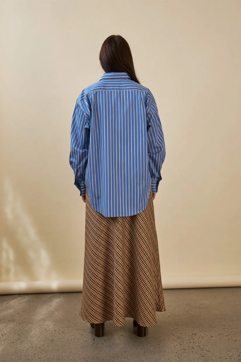 Penny Sage Lydia Skirt - Autumn Check