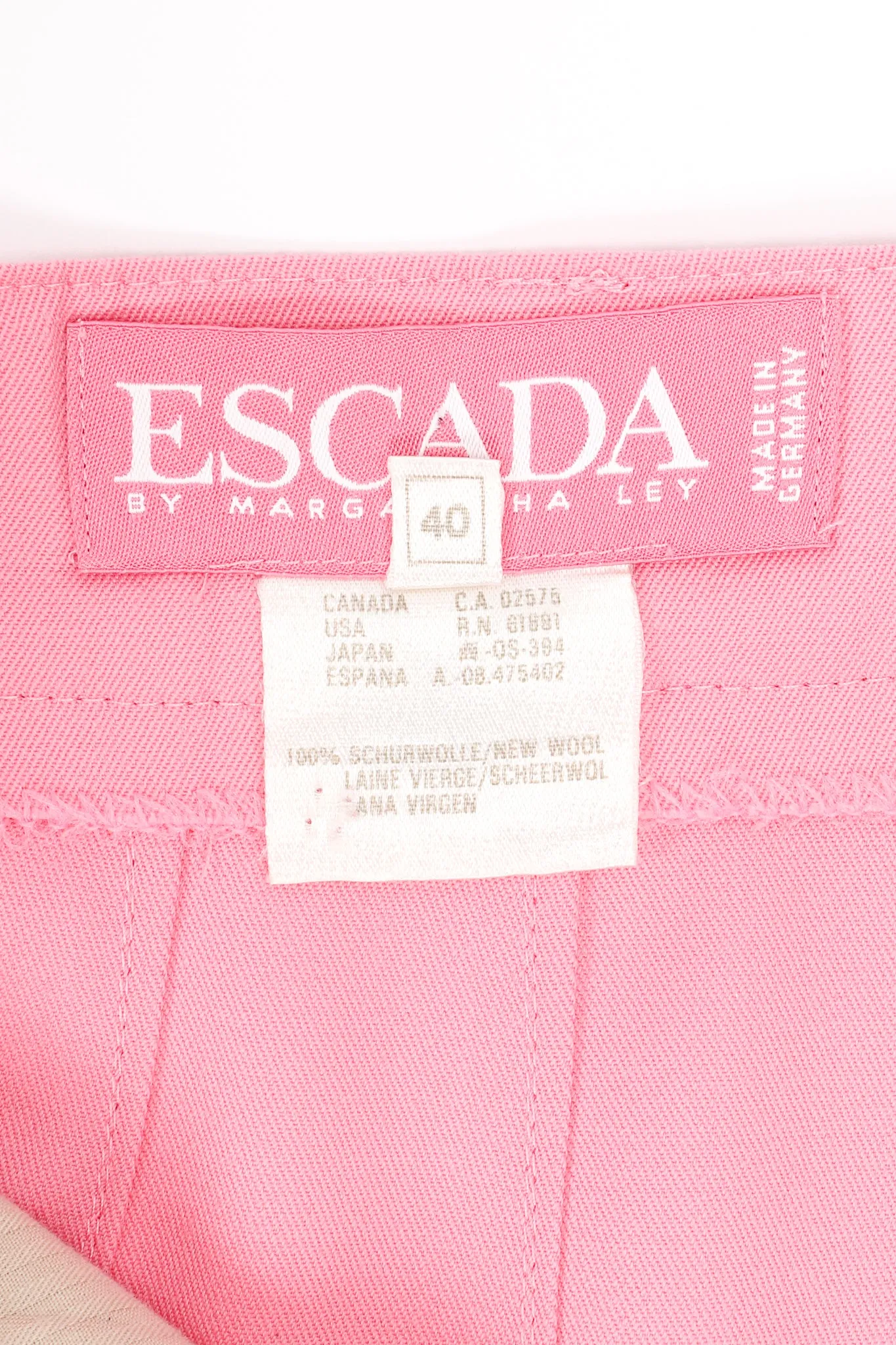 Pink Cuffed Pleat Pant