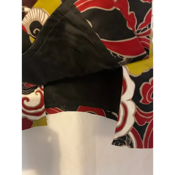 Pink Tartan Size 10 Black/Gold/Red Fully Lined Mid Length Women's Skirt