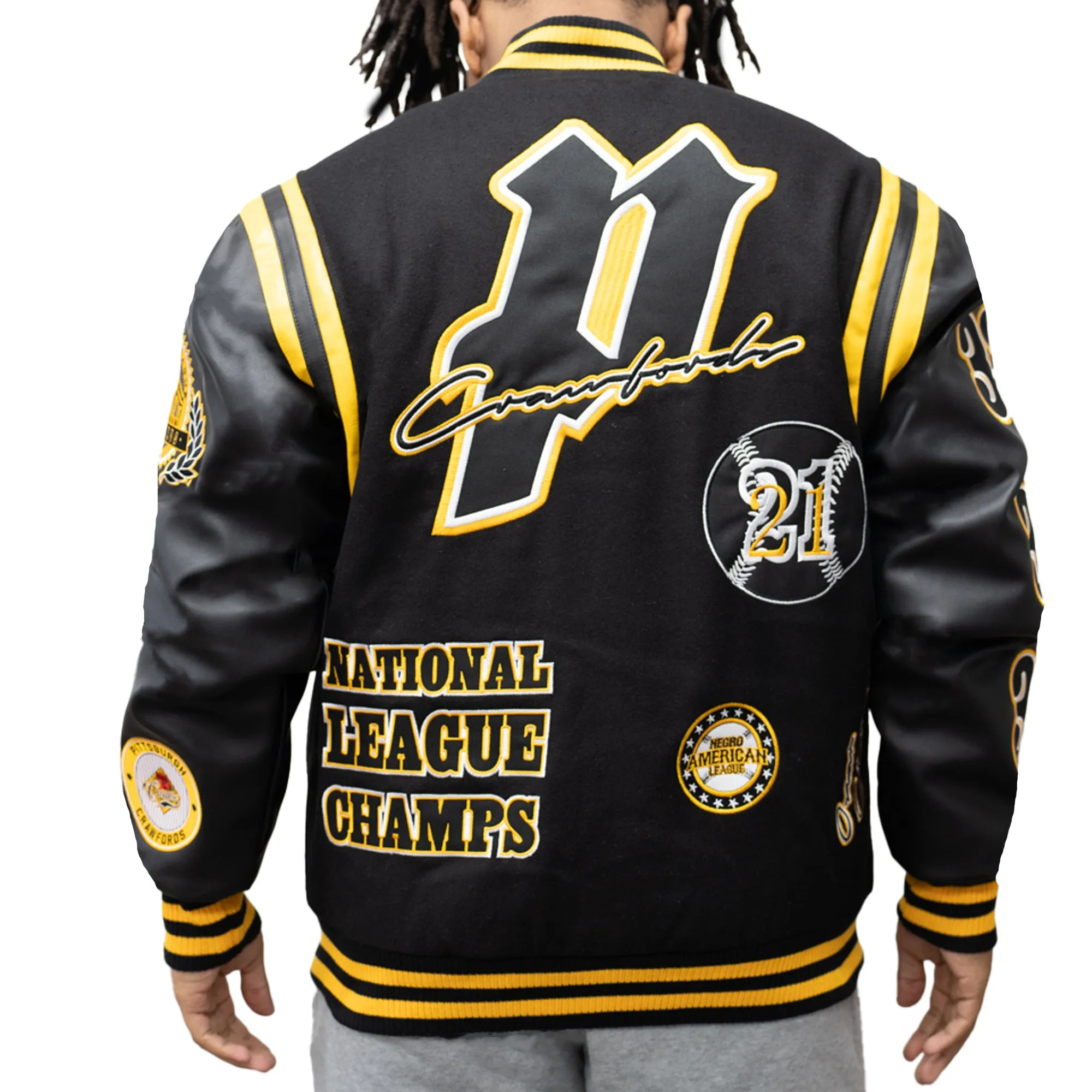PITT CRAWFORDS VARSITY JACKET (BLACK)