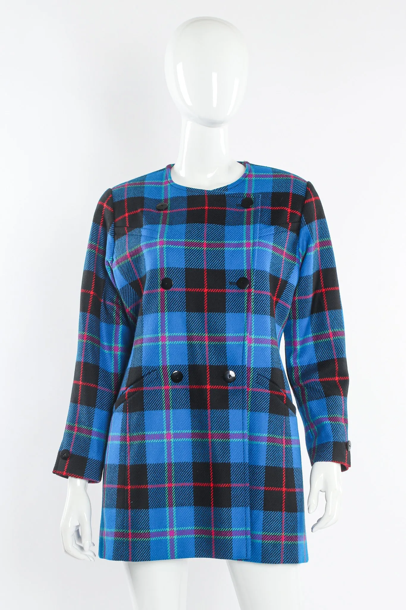Plaid Jacket & Skirt Set