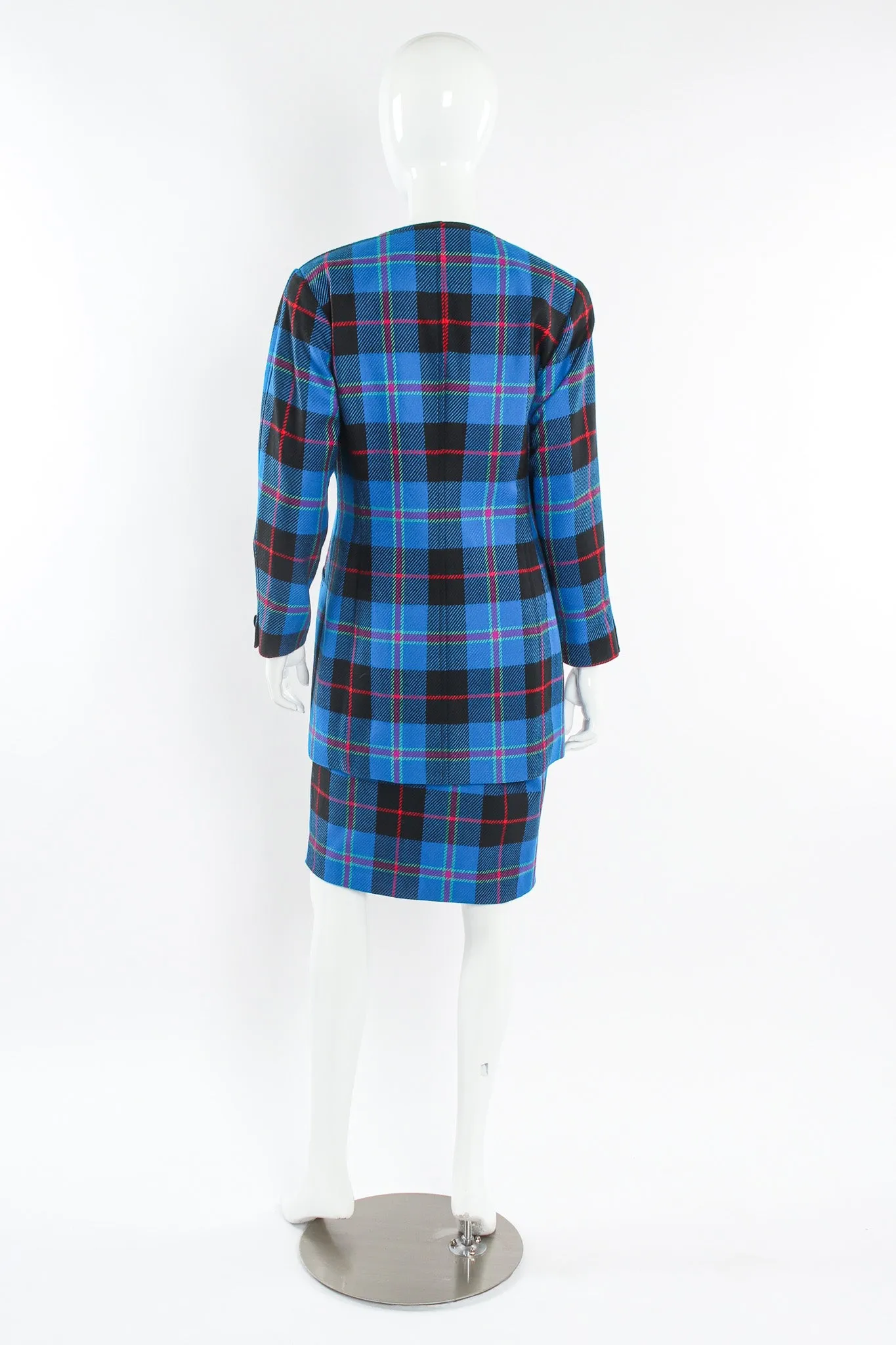Plaid Jacket & Skirt Set