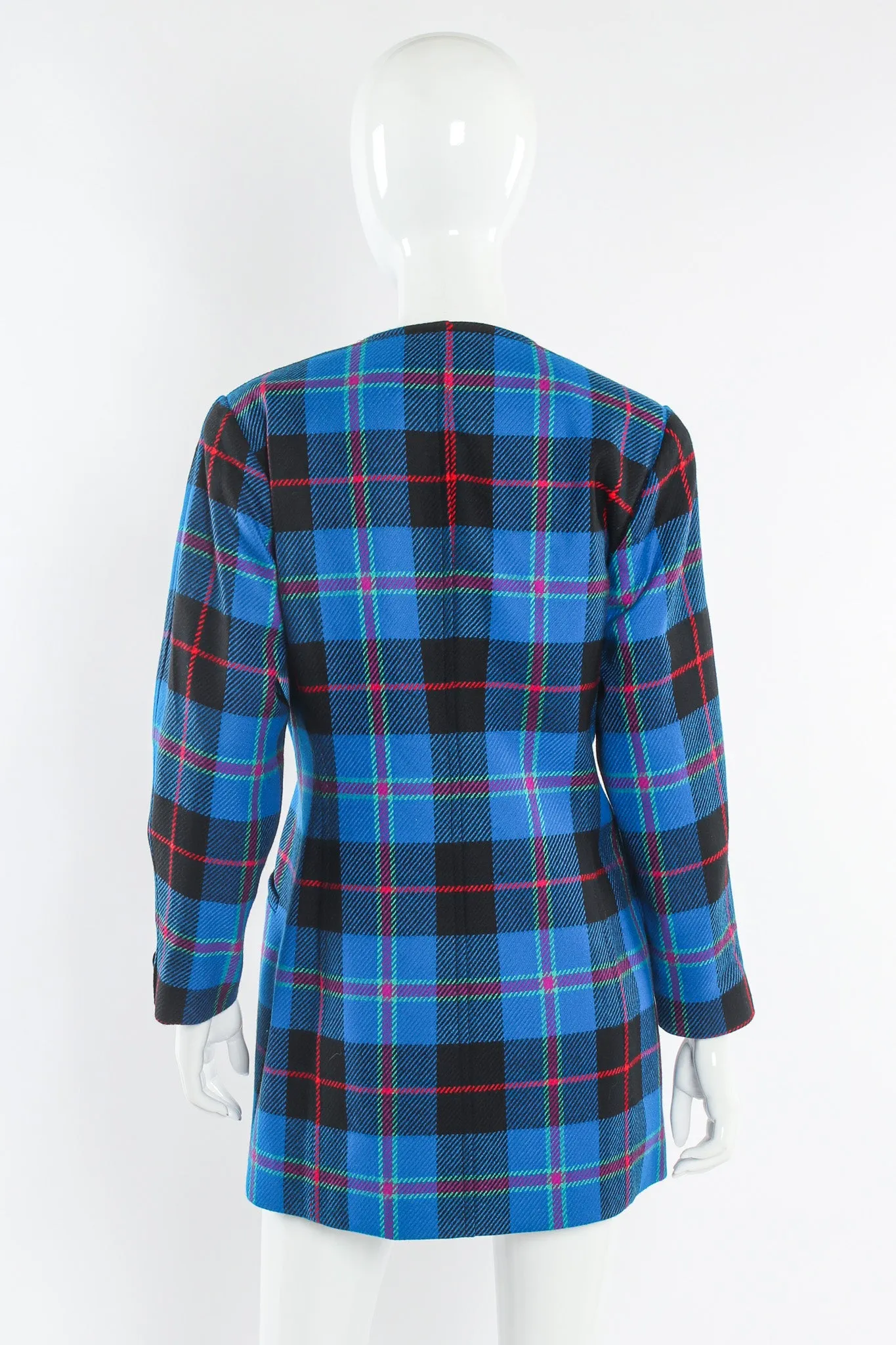 Plaid Jacket & Skirt Set