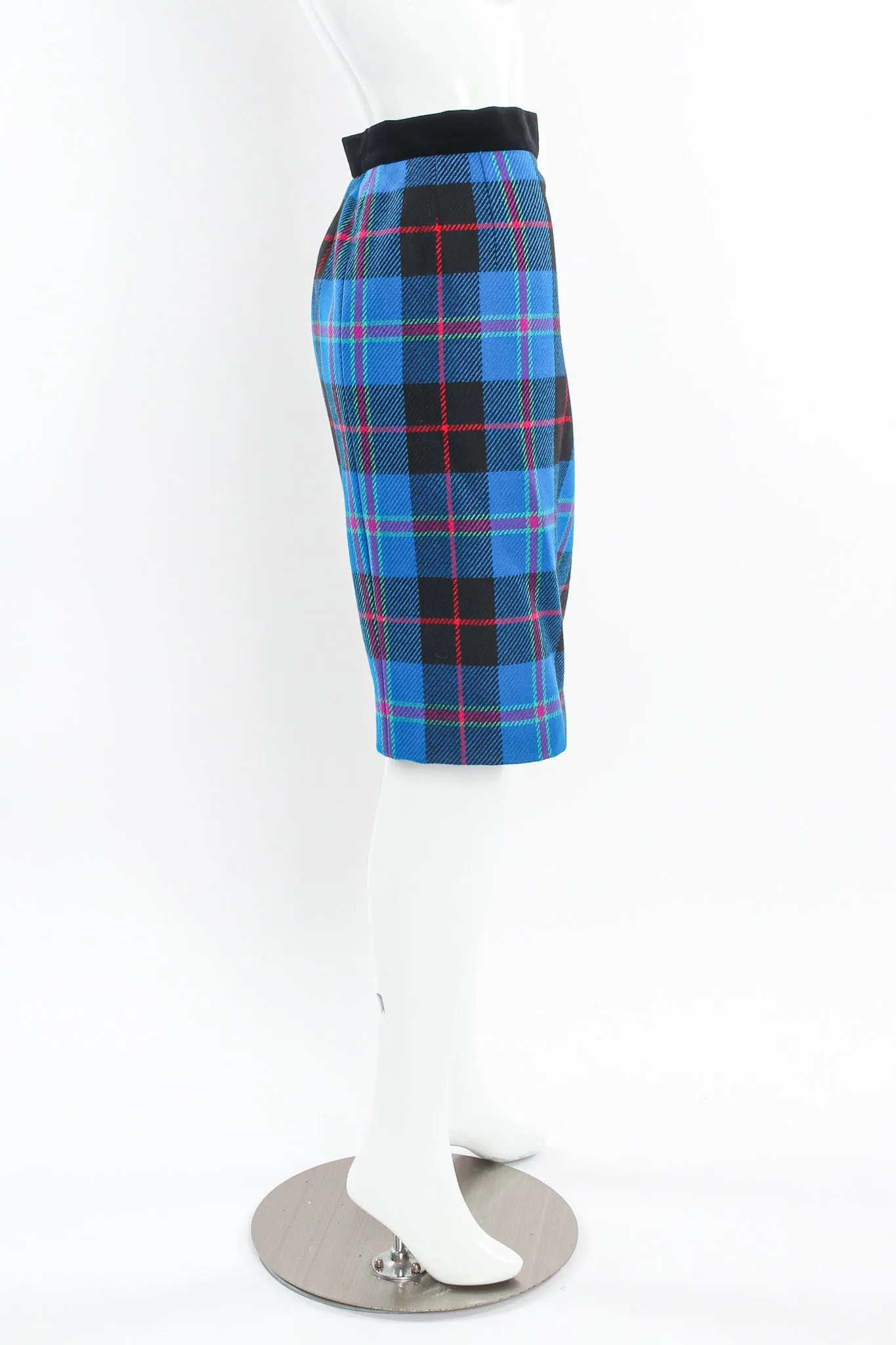 Plaid Jacket & Skirt Set