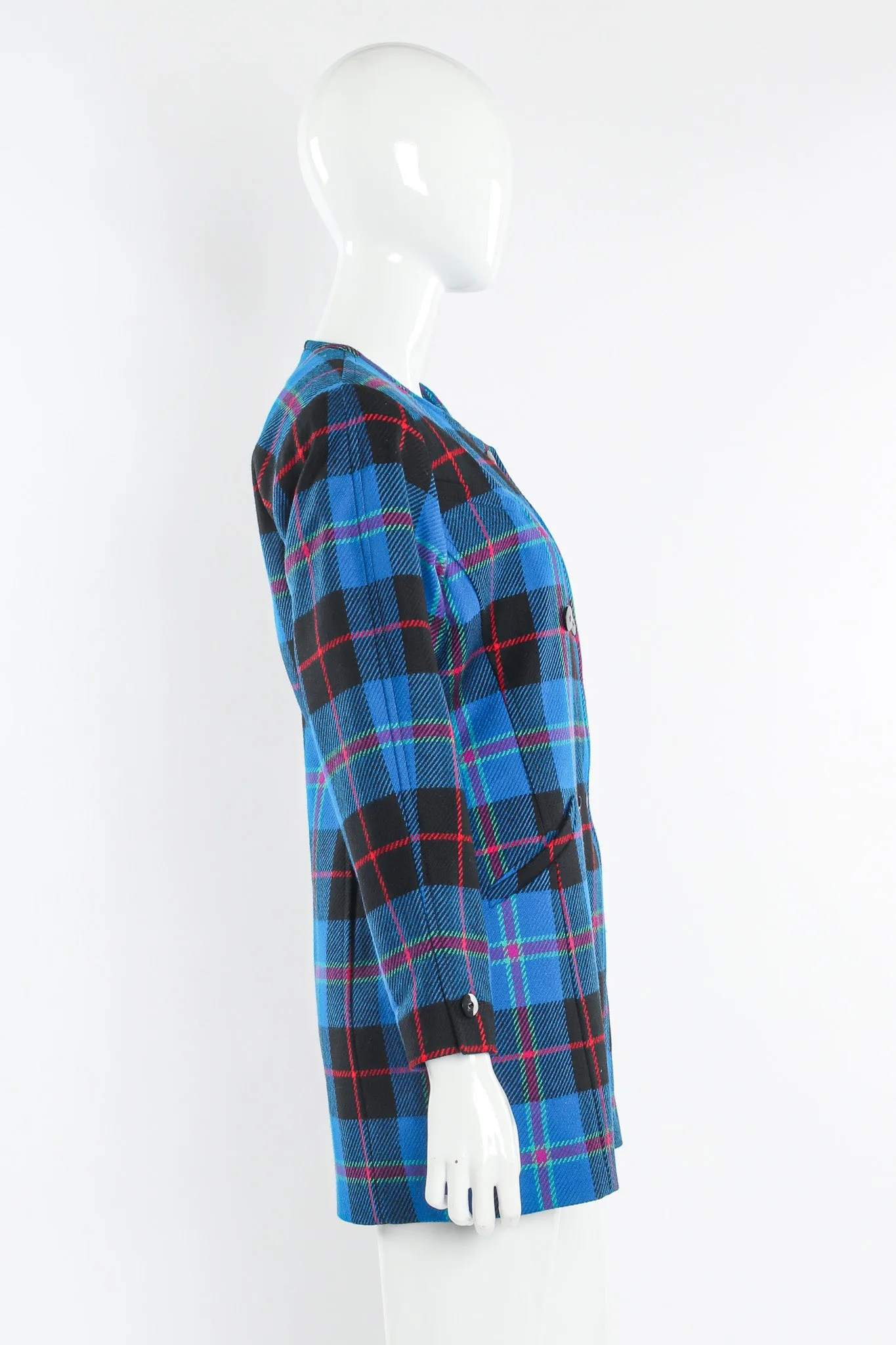 Plaid Jacket & Skirt Set