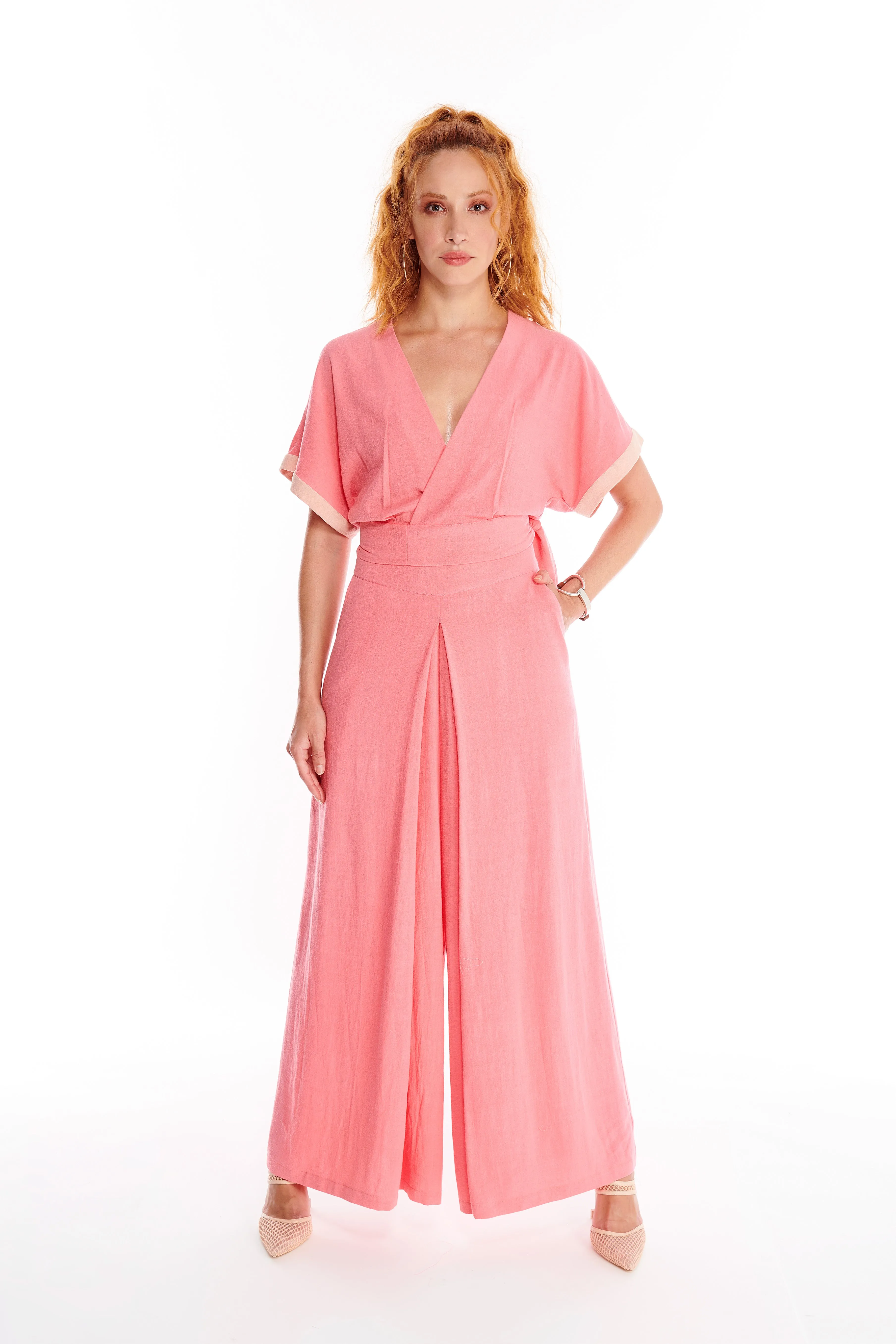 Pleated Palazzo Pant