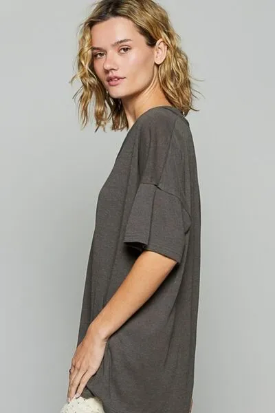 POL V-Neck Half Sleeve T-Shirt