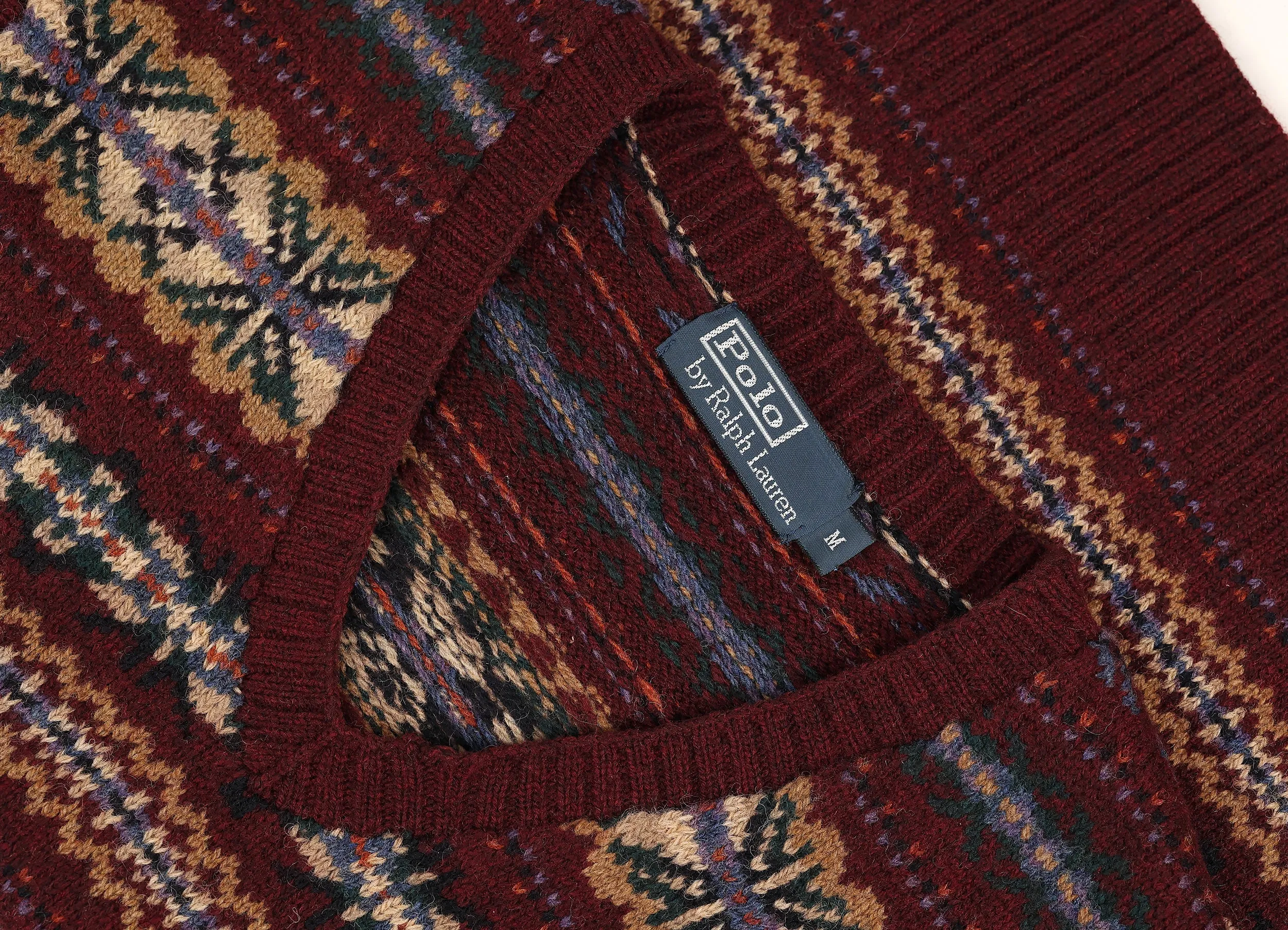 Polo Ralph Lauren Pattern Knit Tank Top - Maroon - M