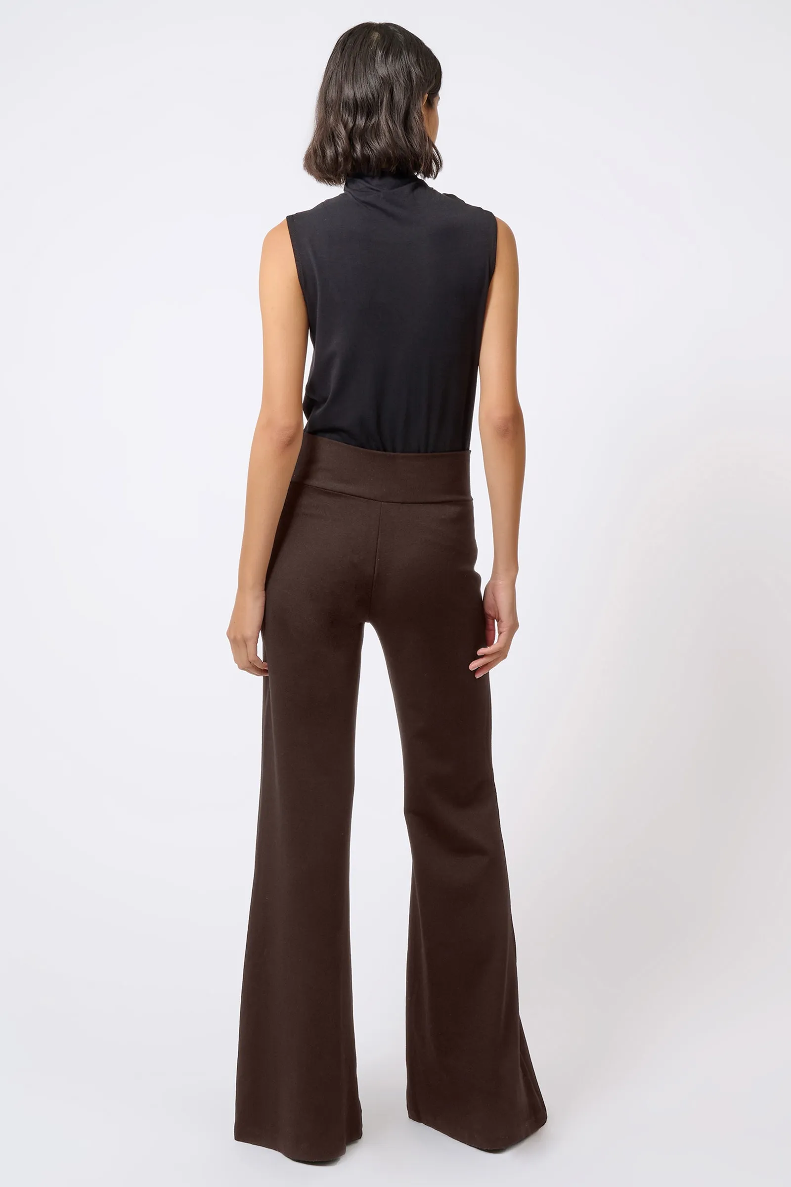 Ponte Wide Leg - Espresso