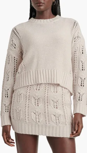 Portland Cable Sweater by Splendid | Pale Oak Heather