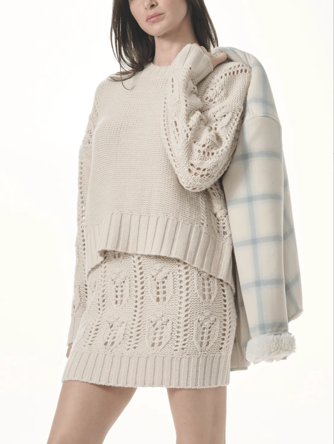 Portland Cable Sweater by Splendid | Pale Oak Heather