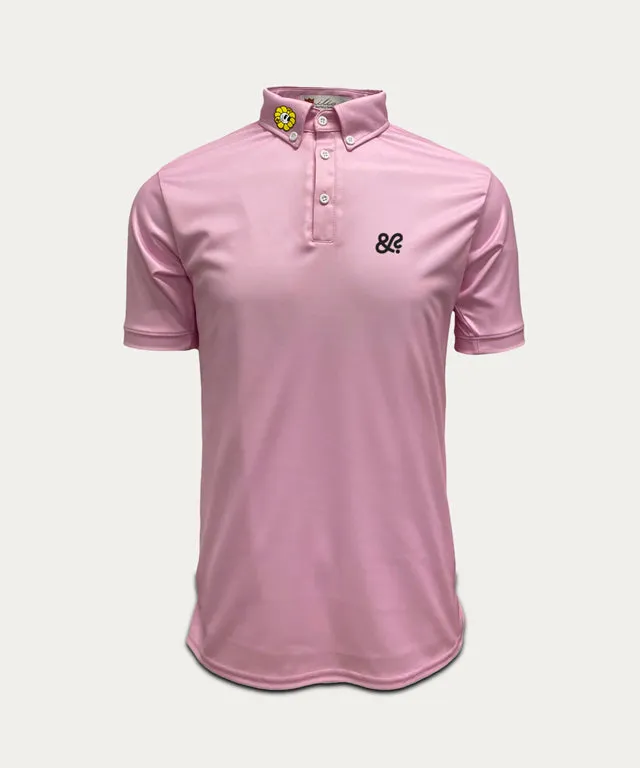 [Pre-Order] iliac x JIMMYKIM Limited Edition Men's Polo Shirt-Arnie Pink