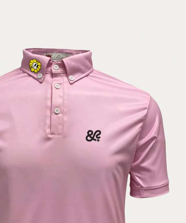 [Pre-Order] iliac x JIMMYKIM Limited Edition Men's Polo Shirt-Arnie Pink