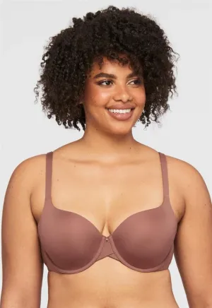 Pure Demi Cup T-Shirt Bra- Pecan