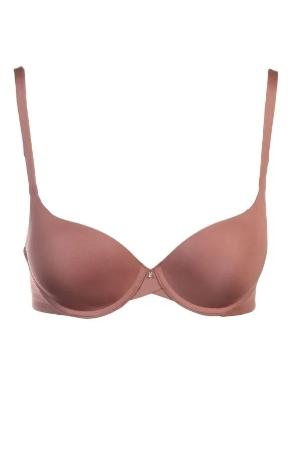 Pure Demi Cup T-Shirt Bra- Pecan