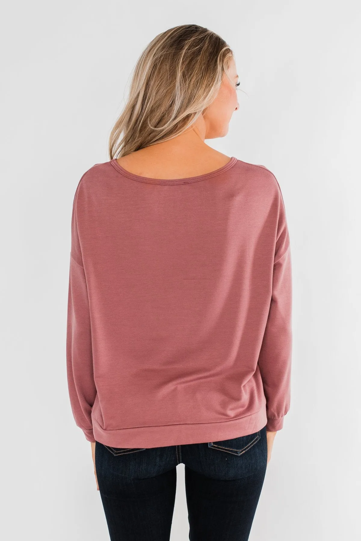 "Blessed" Crewneck Pullover- Clay