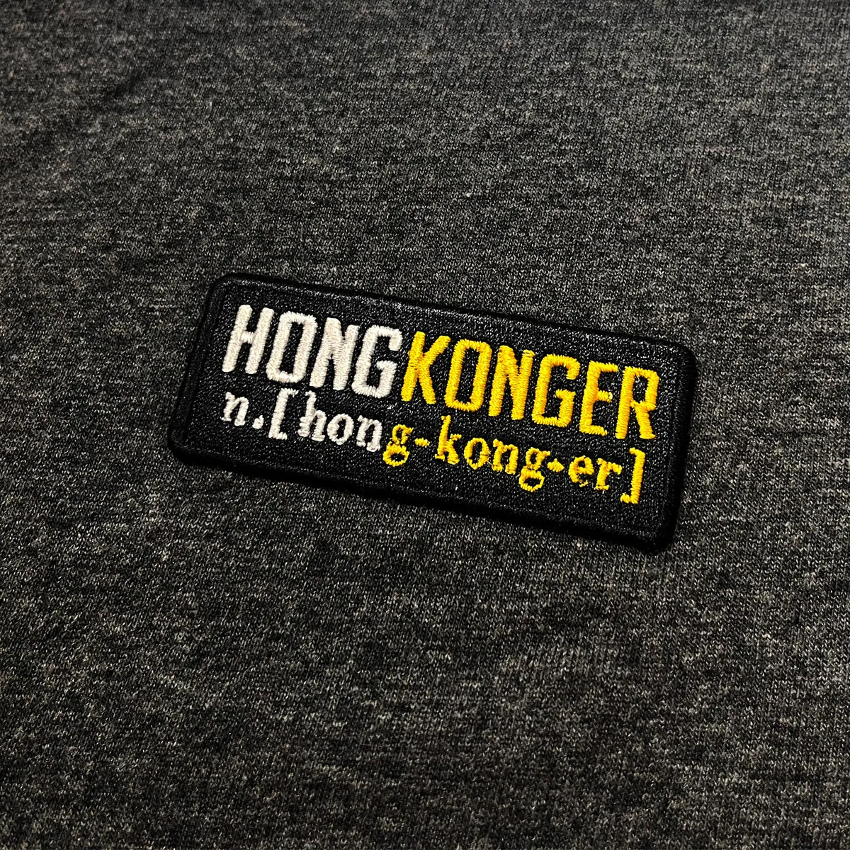 圓領"HONGKONGER"繡花章T恤 Crewneck "HONGKONGER" PATCH T-Shirt 193/VBIG(4XL)