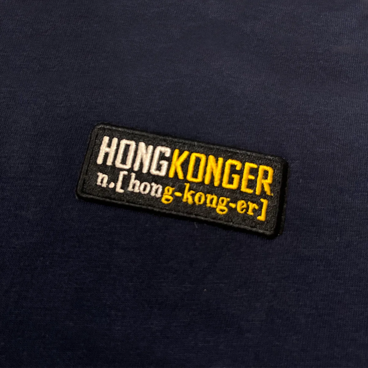 圓領"HONGKONGER"繡花章T恤 Crewneck "HONGKONGER" PATCH T-Shirt 193/VBIG(4XL)