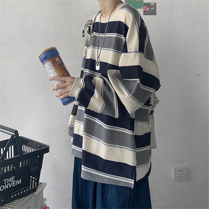 "STRIPED LONG SLEEVE" T-SHIRT N091103