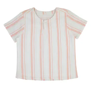 Ra & Da Coral Striped Shirt
