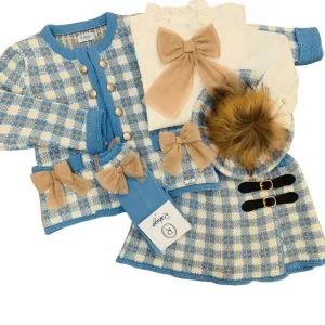 RAHIGO - Tartan Four Piece  Set - Blue