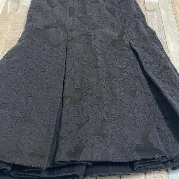 Rebecca Taylor Floral Texture Pleated Skirt