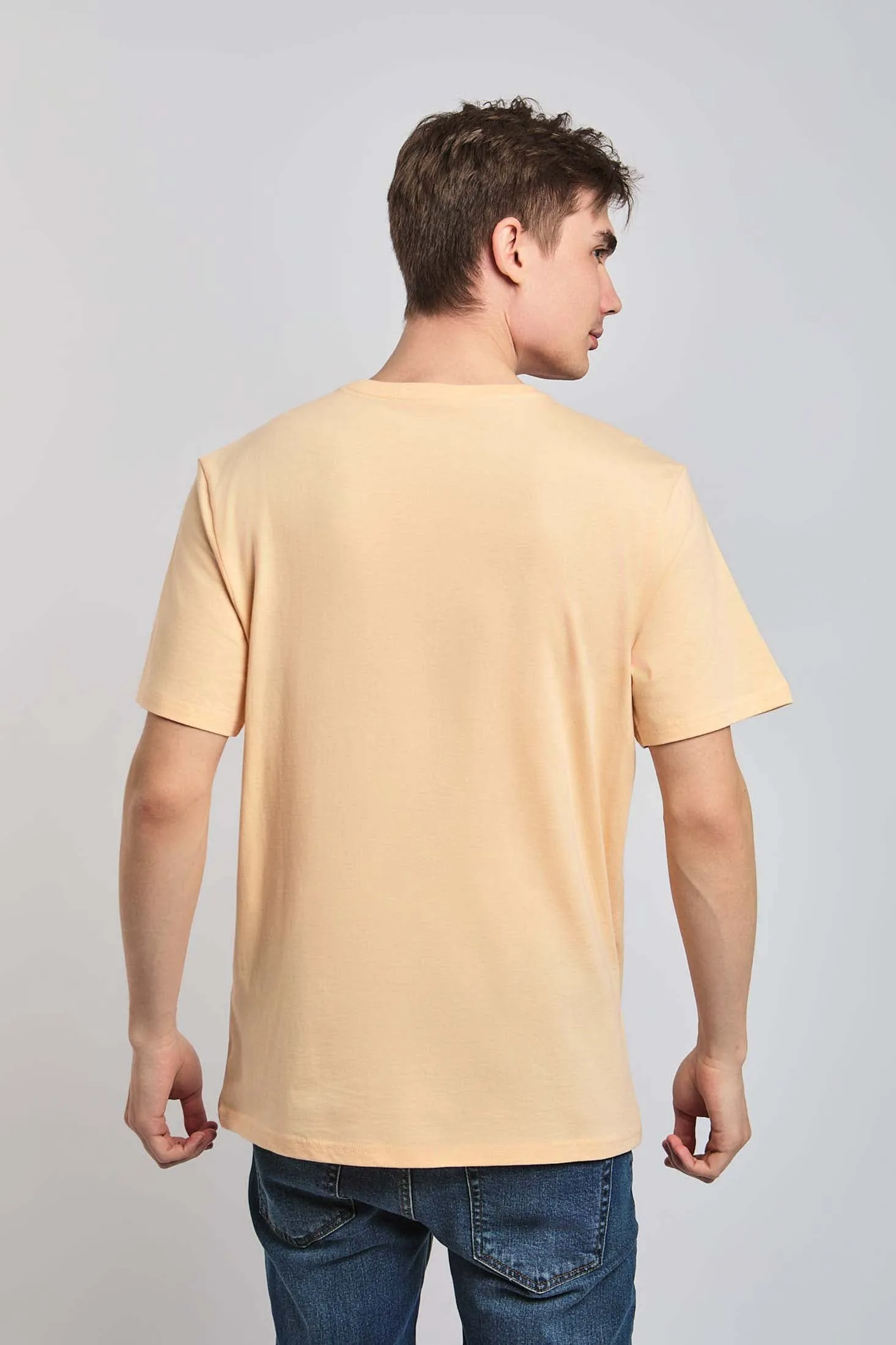 Regular Fit Basic Cotton T-Shirt Pink