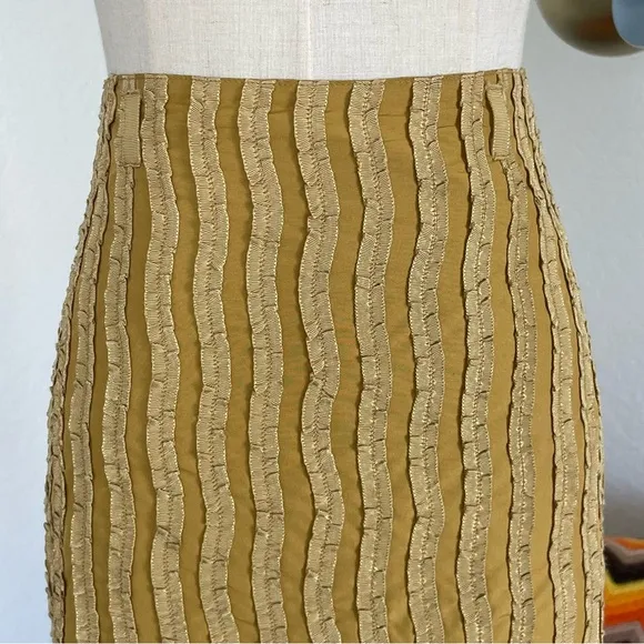 Reiss Pleated Textured Mini Skirt