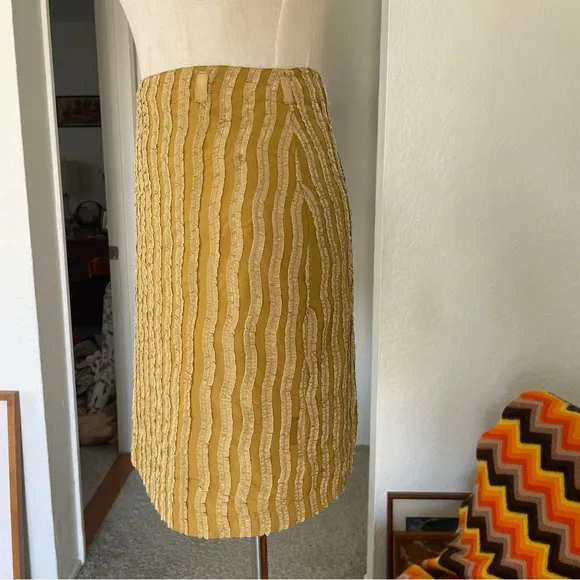 Reiss Pleated Textured Mini Skirt