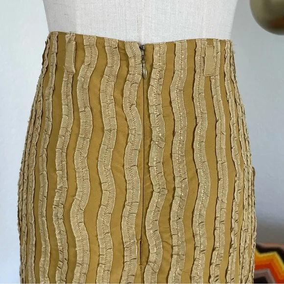 Reiss Pleated Textured Mini Skirt