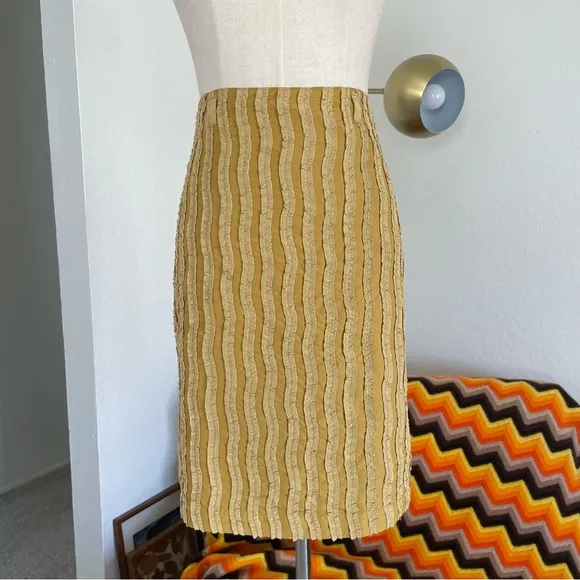 Reiss Pleated Textured Mini Skirt