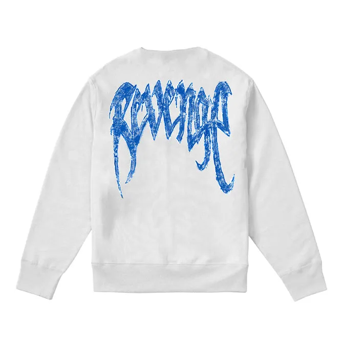 Revenge Trippie Redd Crayon Crewneck 'White' (REVE-CN007) Men's Sizes S-XXL