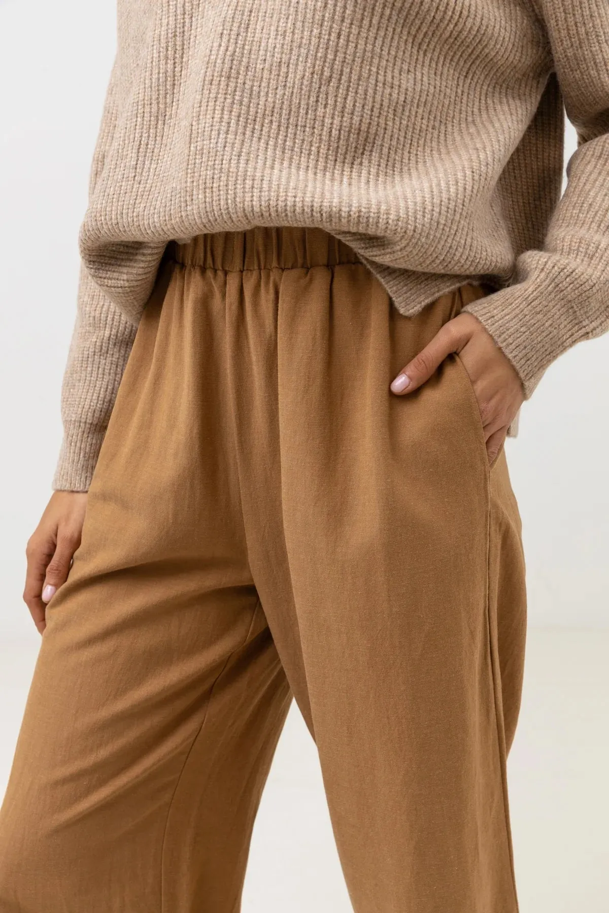 RHYTHM SUNRISE WIDE LEG PANT TAN