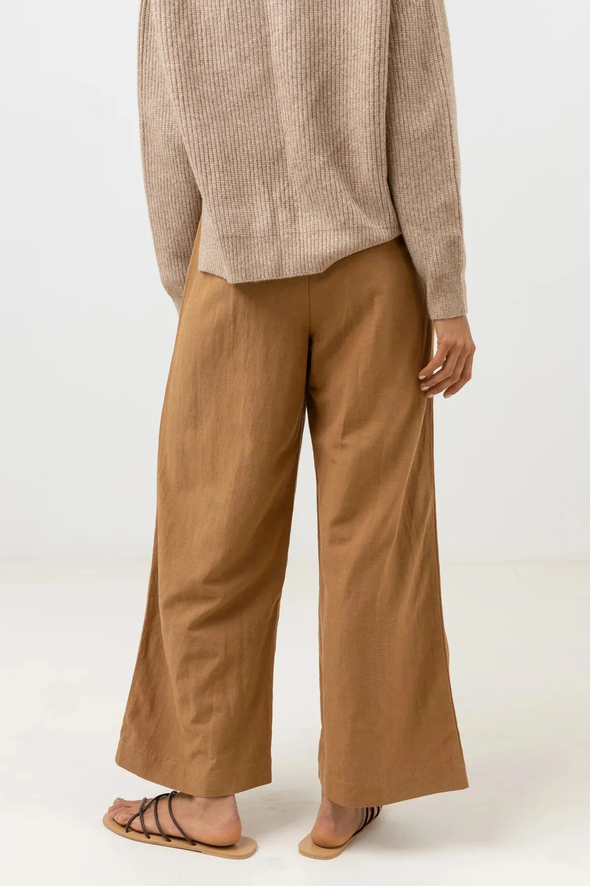 RHYTHM SUNRISE WIDE LEG PANT TAN