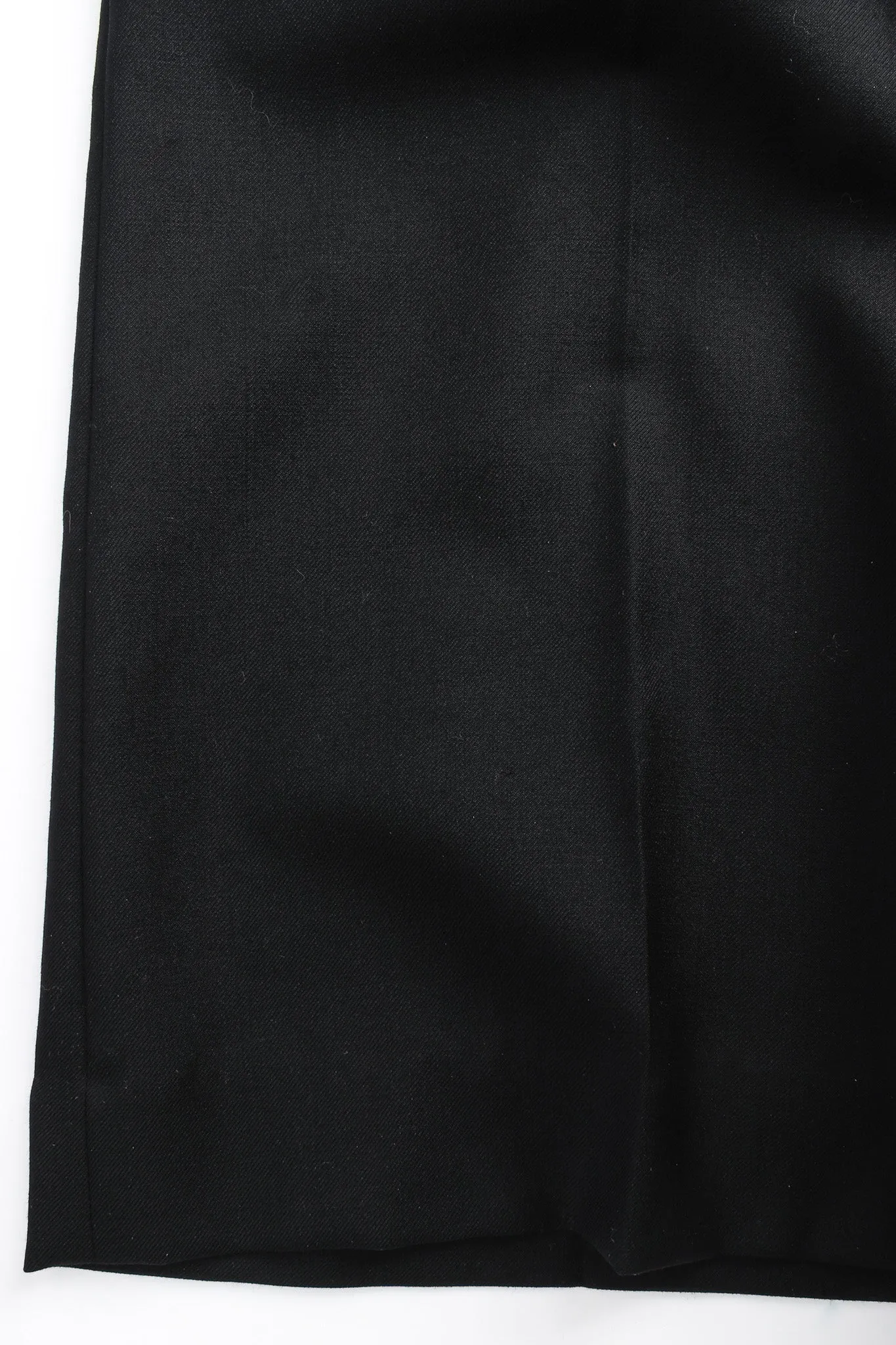 Ribbon Beaded Buckle Wool Pant